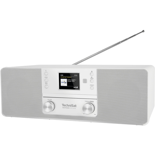 TechniSat DIGITRADIO 370 CD BT CD-Radio DAB+, UKW CD   Weiß