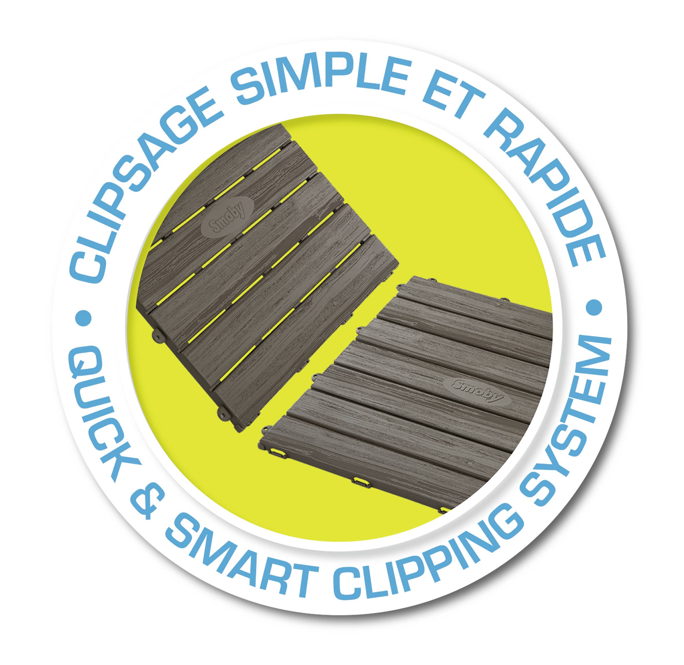 Smoby Bodenplatten-Set mit Klicksystem, 6 Stück