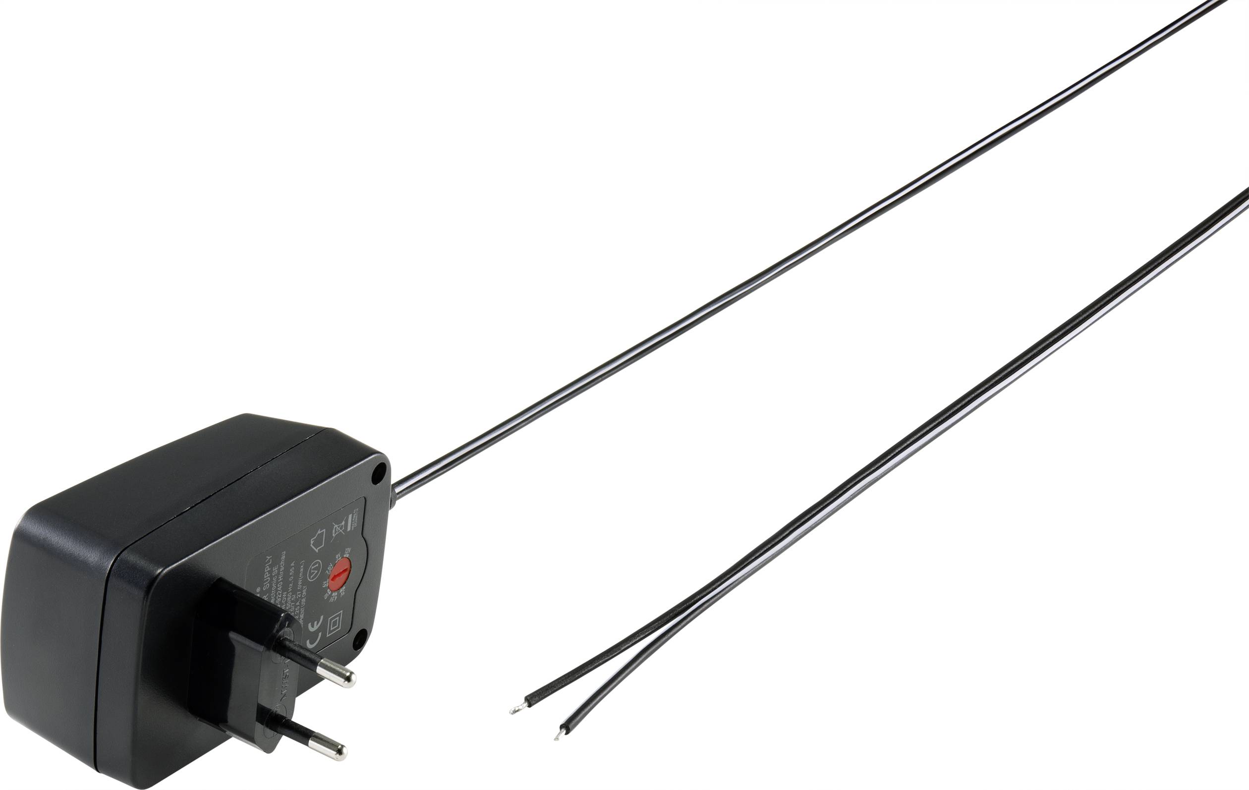 VOLTCRAFT VC-11258705 Steckernetzteil, einstellbar 3 V/DC, 4.5 V/DC, 5 V/DC, 6 V/DC, 7.5 V/DC, 9 V/DC, 12 V/DC 2.25A 27W