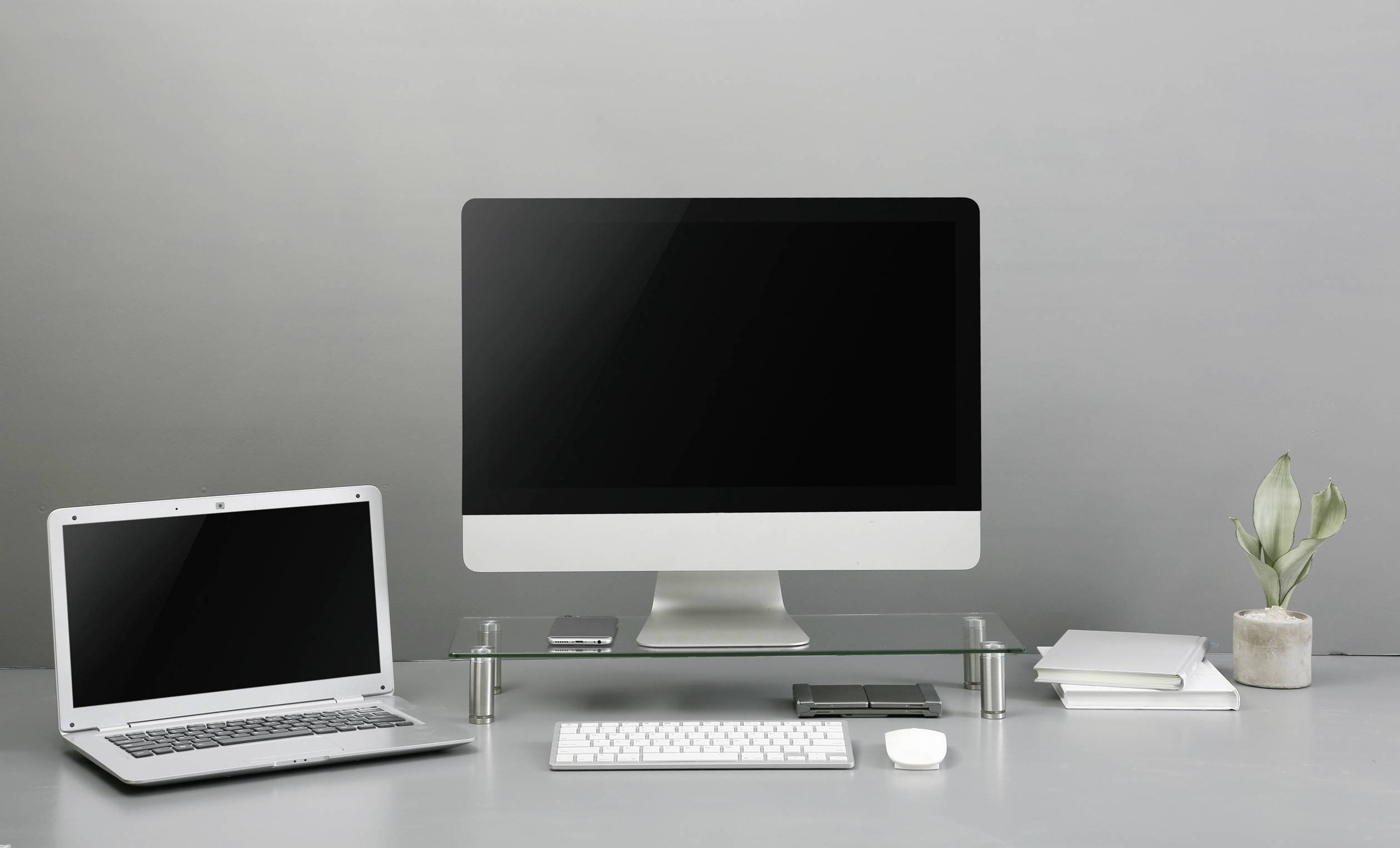 SpeaKa Professional Monitor-Erhöhung Höhen-Bereich: 75 bis 90mm Transparent