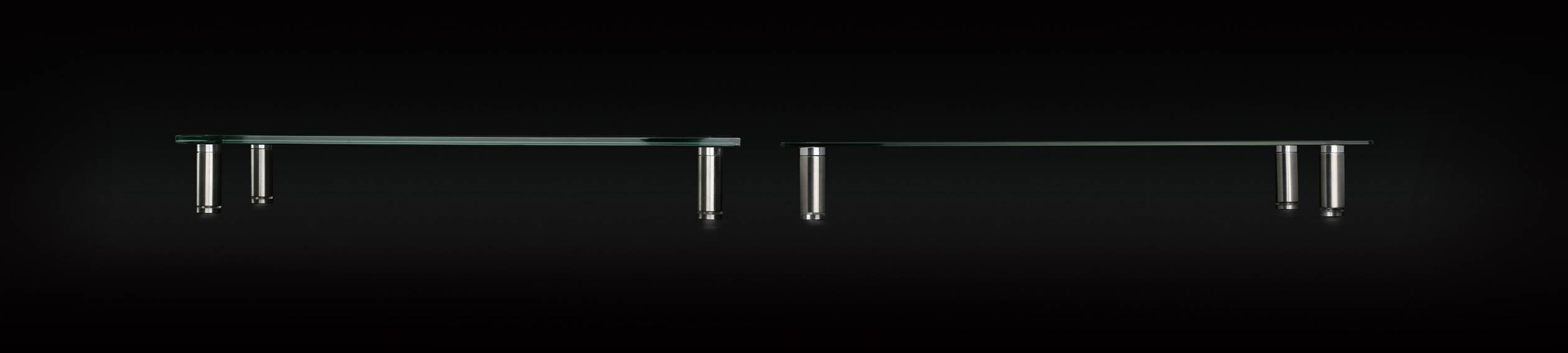 SpeaKa Professional Monitor-Erhöhung Höhen-Bereich: 75 bis 90 mm Transparent