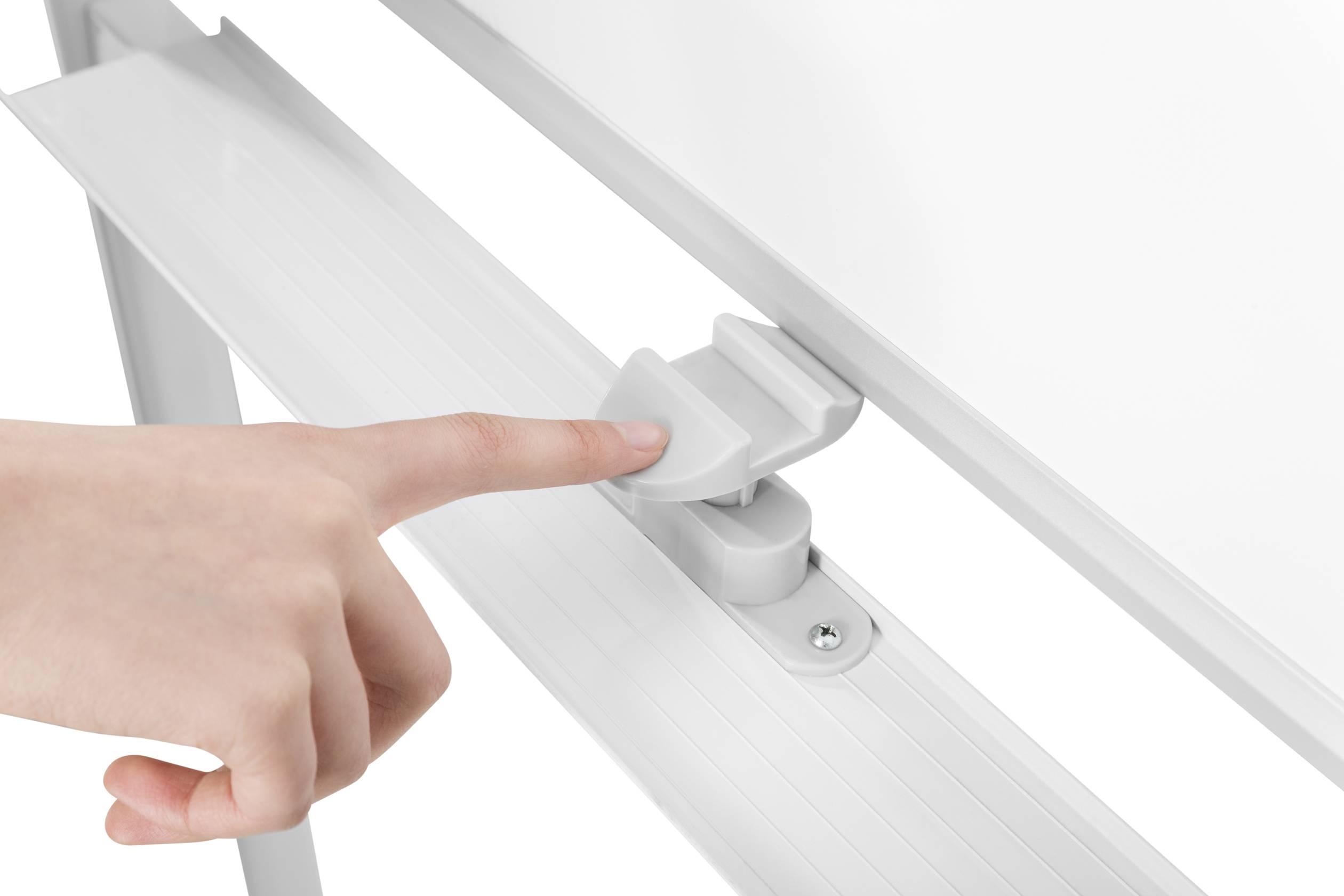 SpeaKa Professional Whiteboard SP-WB-309 (B x H) 600mm x 900mm Weiß Hochformat, Beide Seiten nutzbar, Inkl. Rollensatz, Inkl