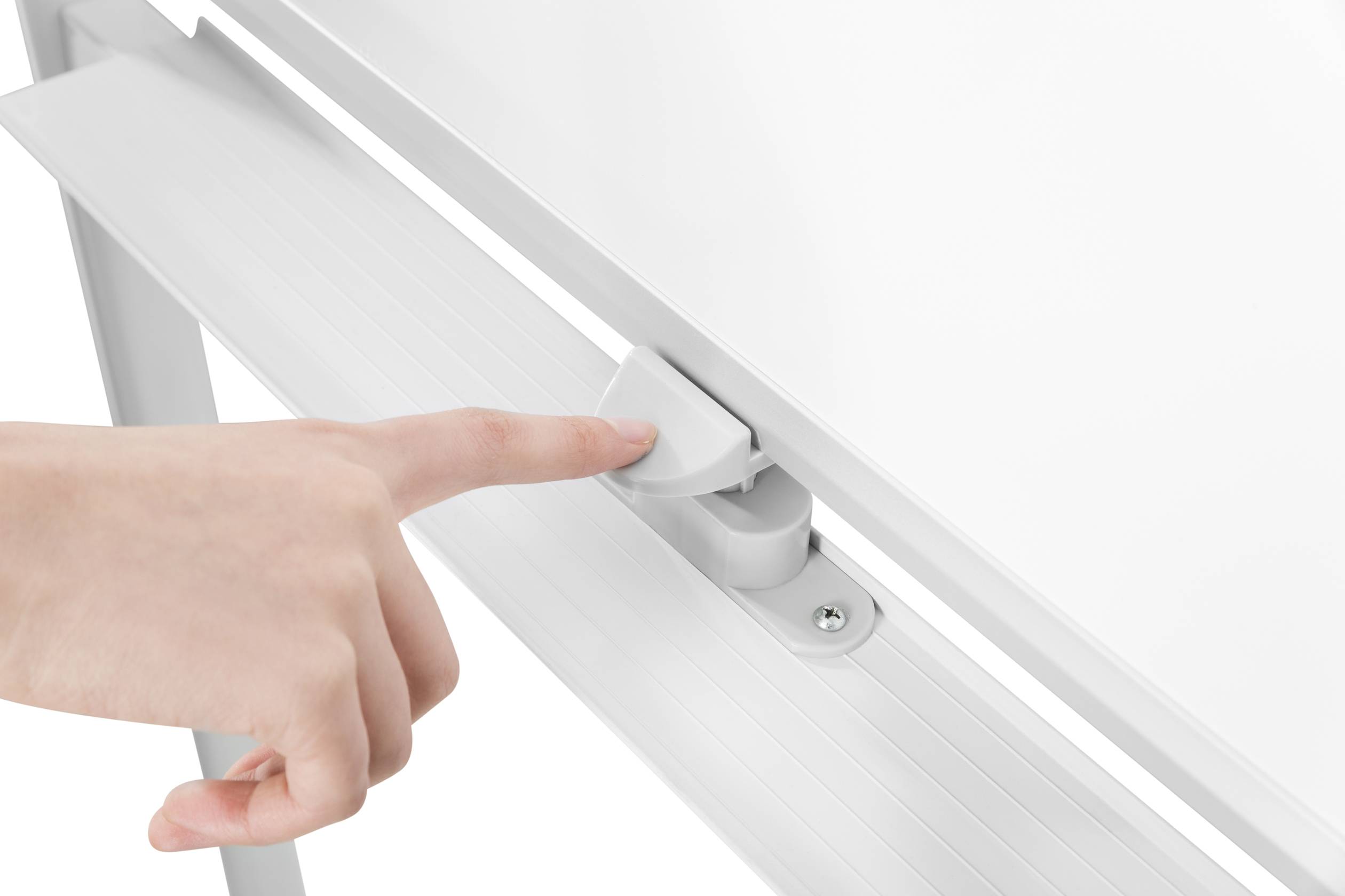 SpeaKa Professional Whiteboard SP-WB-309 (B x H) 600mm x 900mm Weiß Hochformat, Beide Seiten nutzbar, Inkl. Rollensatz, Inkl