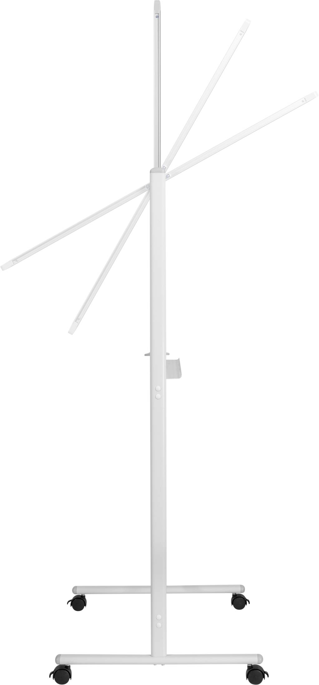 SpeaKa Professional Whiteboard SP-WB-309 (B x H) 600mm x 900mm Weiß Hochformat, Beide Seiten nutzbar, Inkl. Rollensatz, Inkl