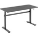 SpeaKa Professional Sitz-/Steh-Schreibtisch SP-9007520 Farbe der Tischplatte: Schwarz (B x H x T) 1400 x 700 x 600mm Schwarz
