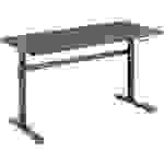SpeaKa Professional Sitz-/Steh-Schreibtisch höhenverstellbar Höhen-Bereich: 700 bis 1170mm (B x T) 1400mm x 600mm Schwarz