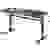 SpeaKa Professional Sitz-/Steh-Schreibtisch SP-9007520 Farbe der Tischplatte: Schwarz (B x H x T) 1400 x 700 x 600mm Schwarz
