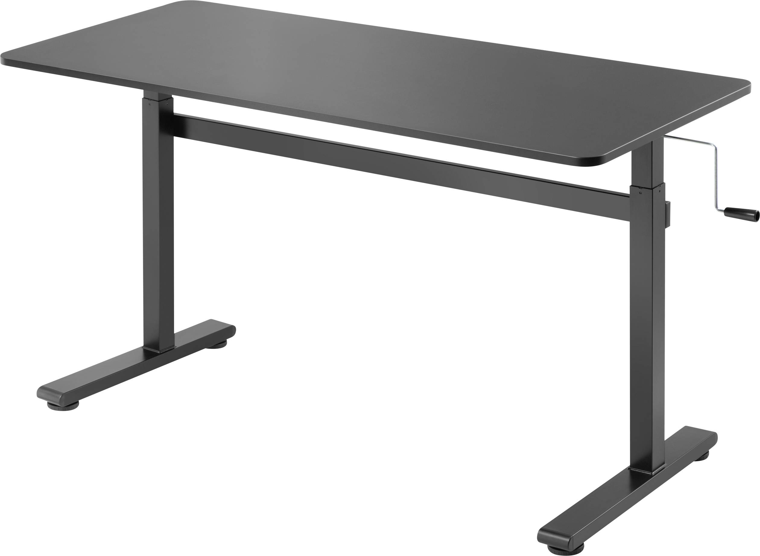 SpeaKa Professional Sitz-/Steh-Schreibtisch höhenverstellbar Höhen-Bereich: 700 bis 1170 mm (B x T) 1400 mm x 600 mm Schwarz SP-9007520