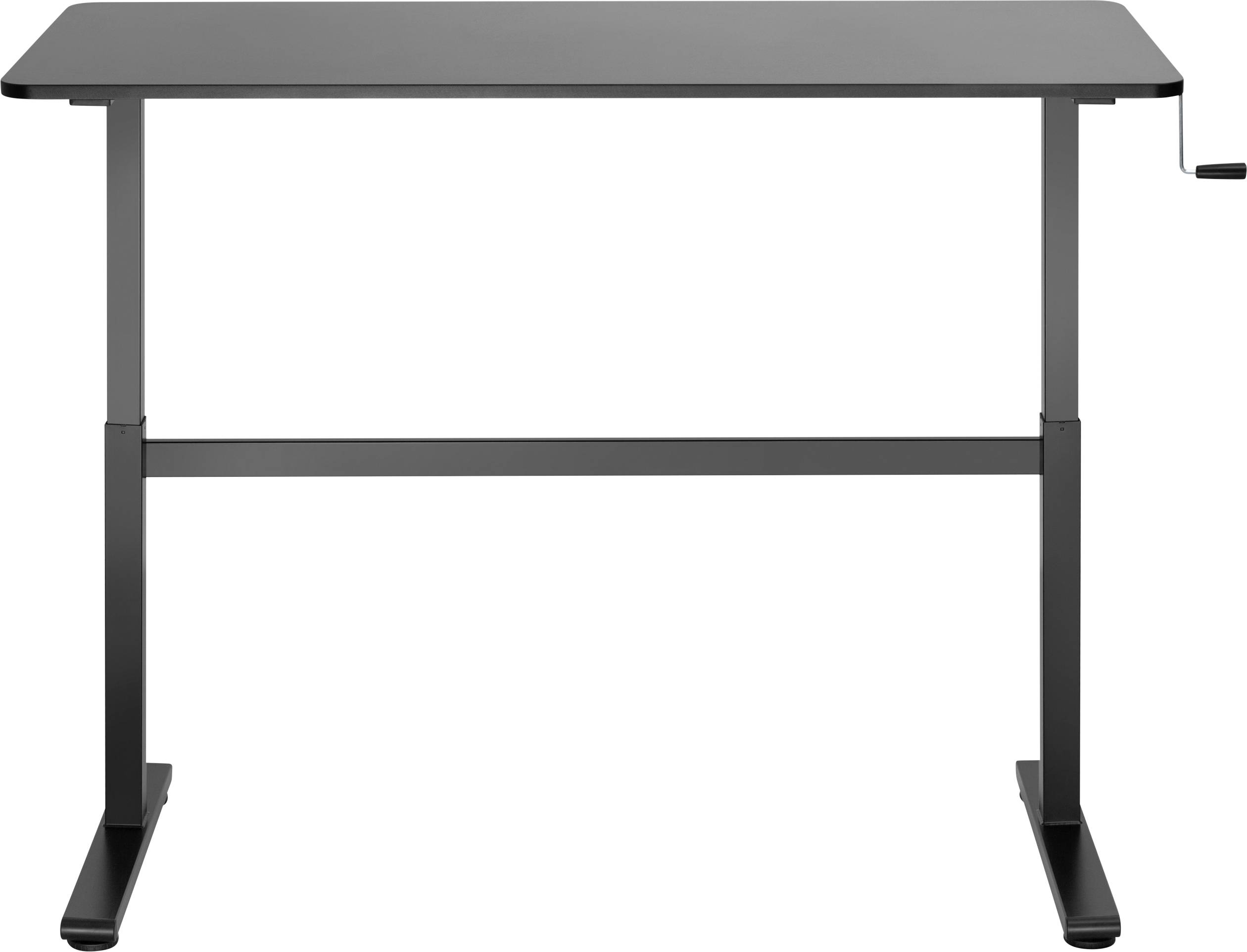 SpeaKa Professional Sitz-/Steh-Schreibtisch höhenverstellbar Höhen-Bereich: 700 bis 1170mm (B x T) 1400mm x 600mm Schwarz