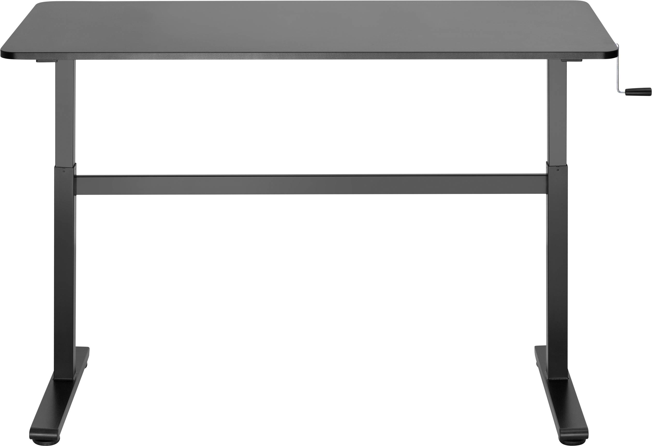 SpeaKa Professional Sitz-/Steh-Schreibtisch höhenverstellbar Höhen-Bereich: 700 bis 1170mm (B x T) 1400mm x 600mm Schwarz