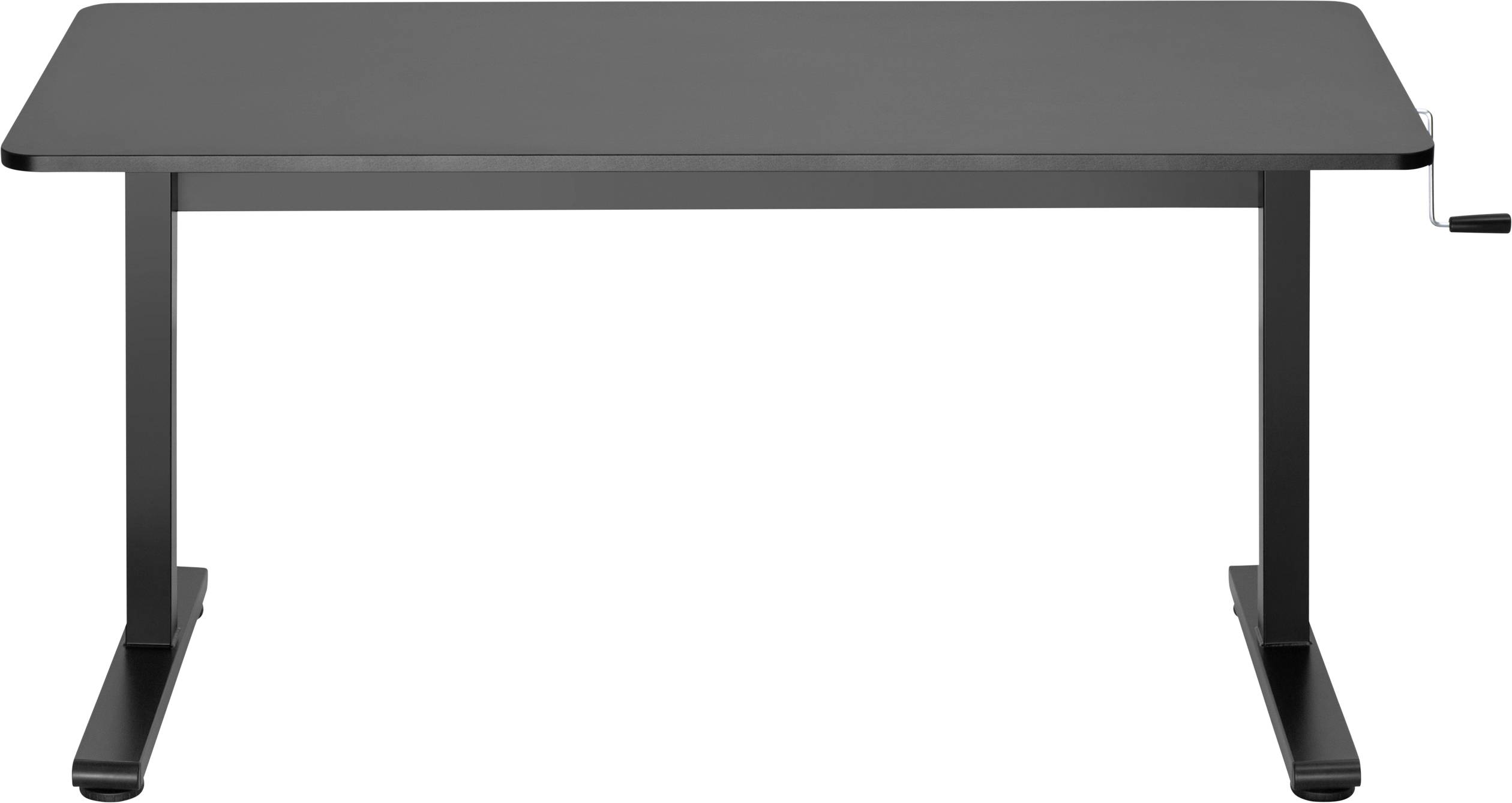 SpeaKa Professional Sitz-/Steh-Schreibtisch höhenverstellbar Höhen-Bereich: 700 bis 1170 mm (B x T) 1400 mm x 600 mm Schwarz SP-9007520