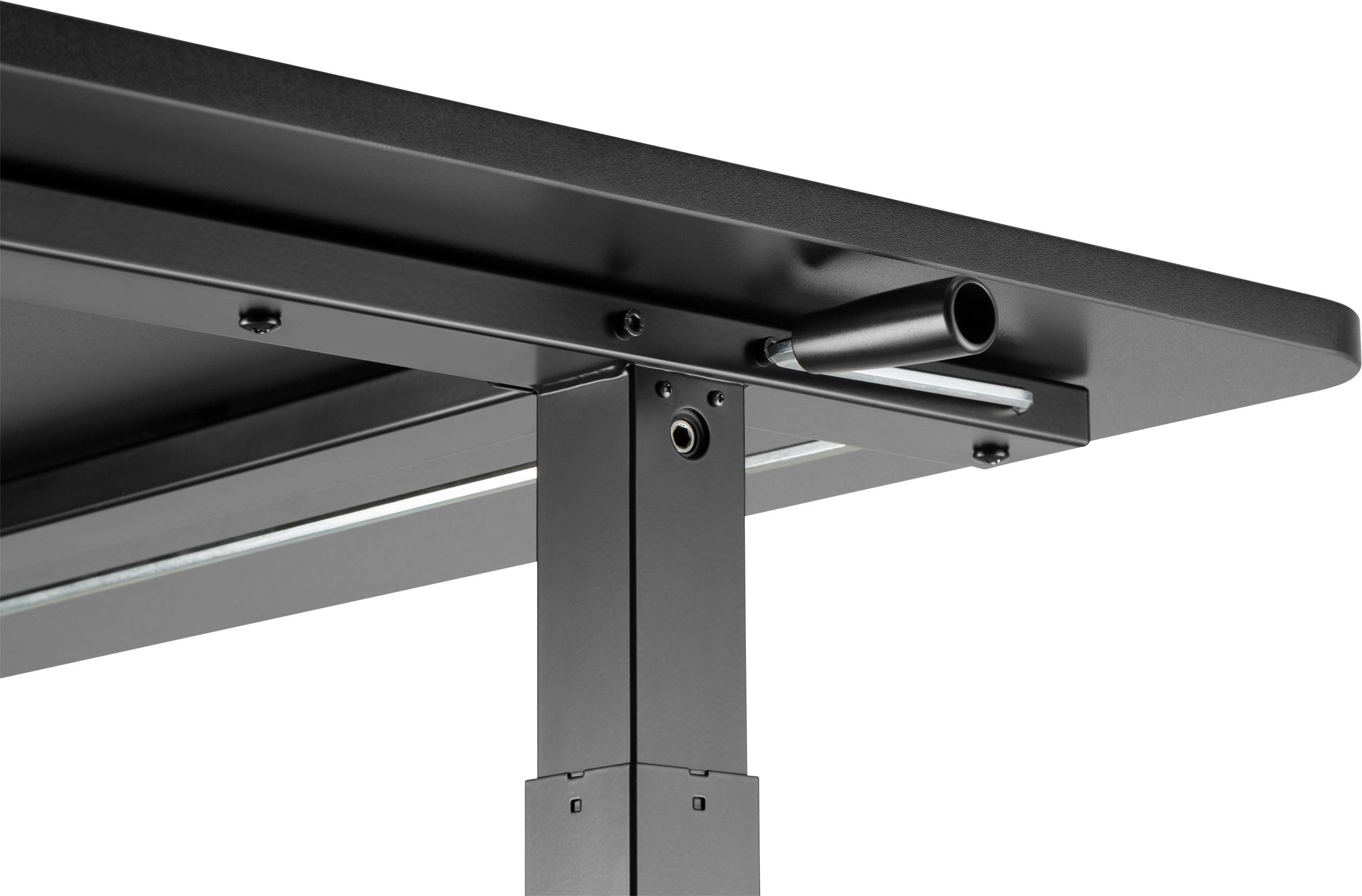 SpeaKa Professional Sitz-/Steh-Schreibtisch höhenverstellbar Höhen-Bereich: 700 bis 1170mm (B x T) 1400mm x 600mm Schwarz