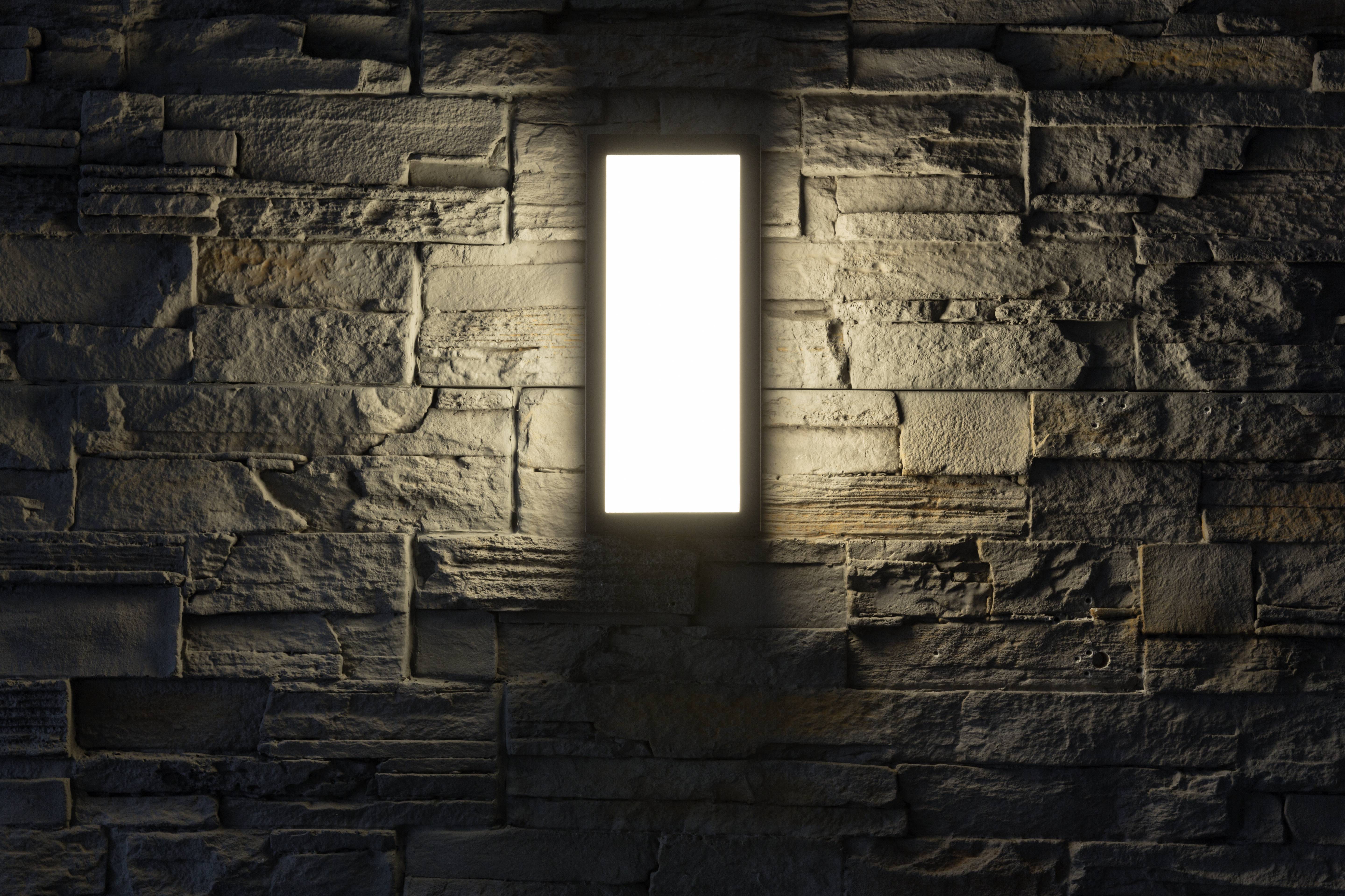 Heitronic KEANU 35836 LED-Außenwandleuchte LED fest eingebaut 16 W LED Anthrazit