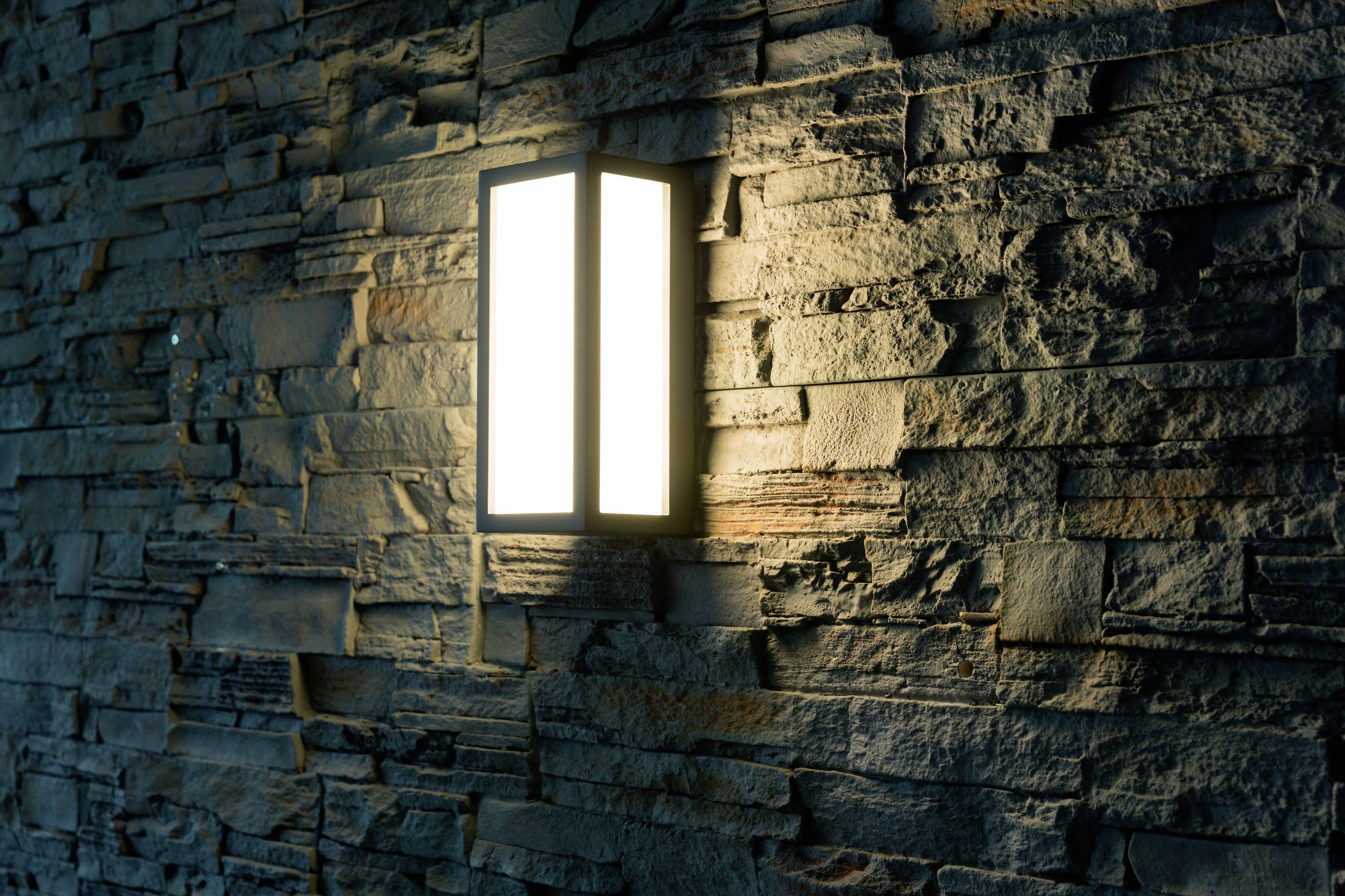 Heitronic KEANU 35836 LED-Außenwandleuchte LED fest eingebaut 16 W LED Anthrazit