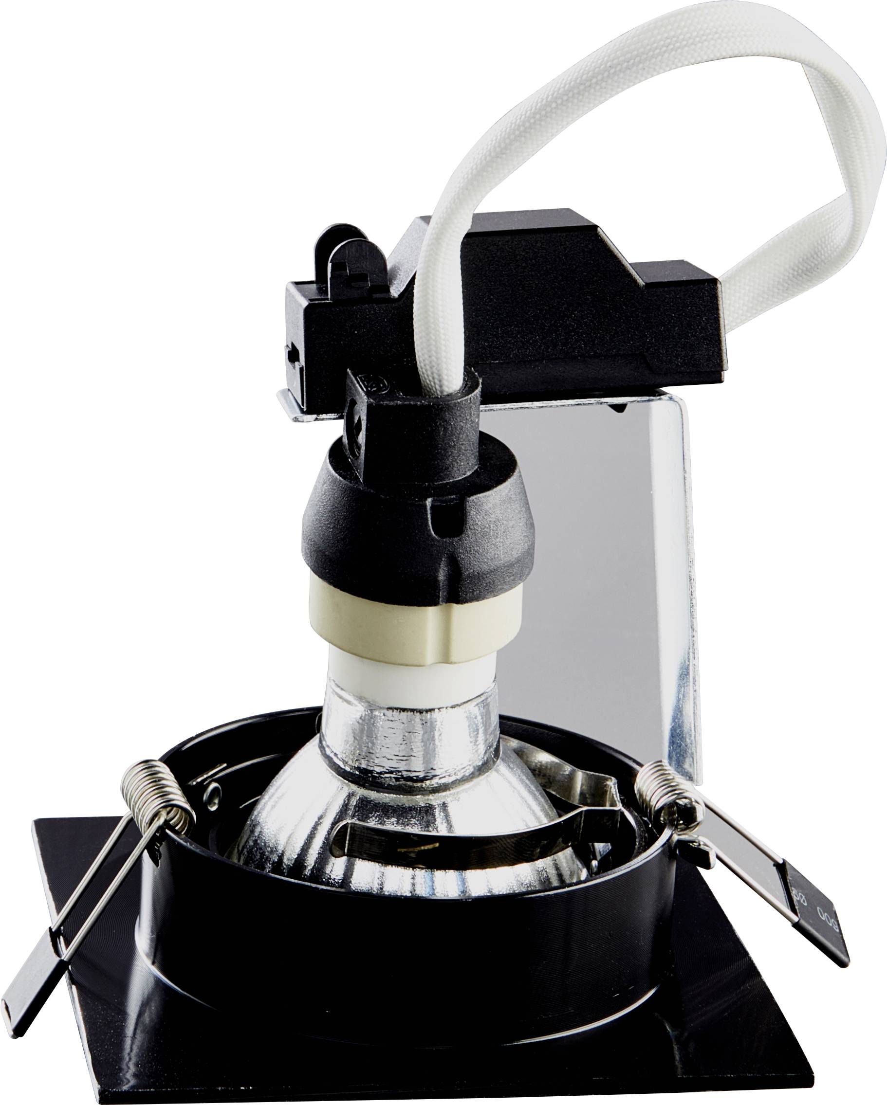 Heitronic 500596 DL7801 LED-Einbauleuchte LED GU10, GU5.3 8W Schwarz