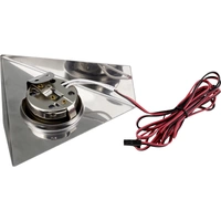 Heitronic GENUA LED-Unterbauleuchte 3er Set LED LED fest eingebaut 6W Warmweiß Edelstahl Heitronic GENUA LED-Unterbauleuchte 3er Set LED LED fest eingebaut 6W Warmweiß Edelstahl