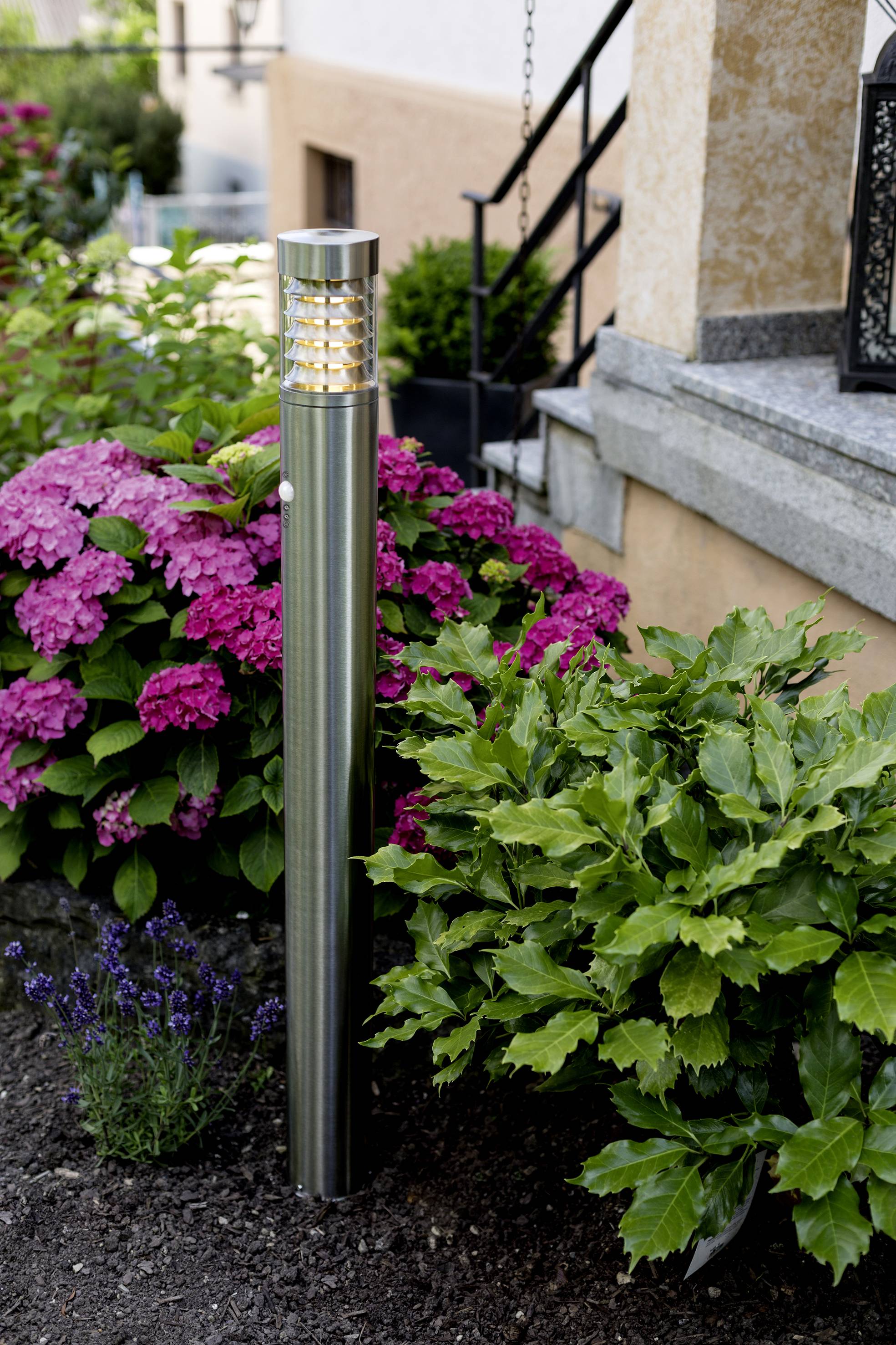 Heitronic 36893 SATURN Außenstandleuchte LED E27 Edelstahl