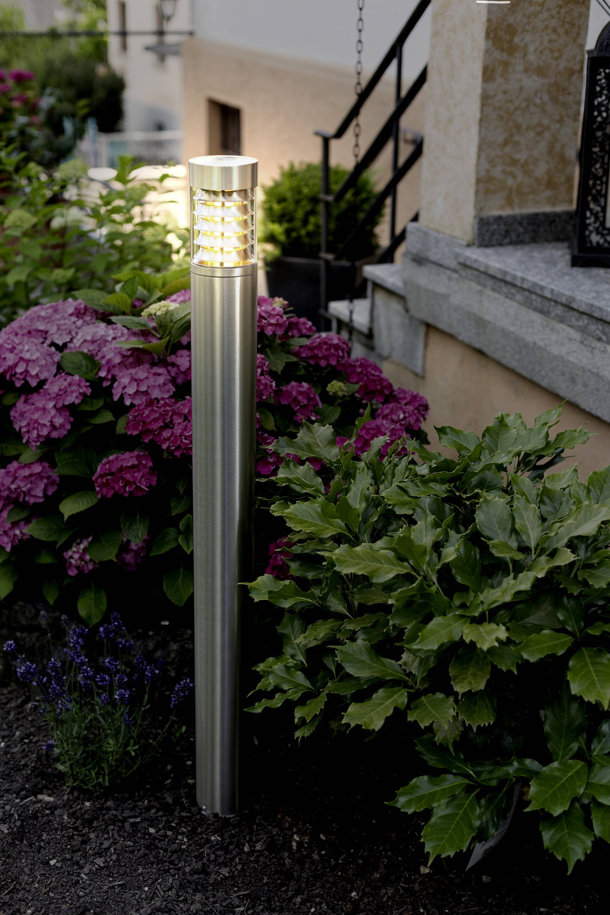 Heitronic 36995 SATURN Außenstandleuchte LED E27 Edelstahl