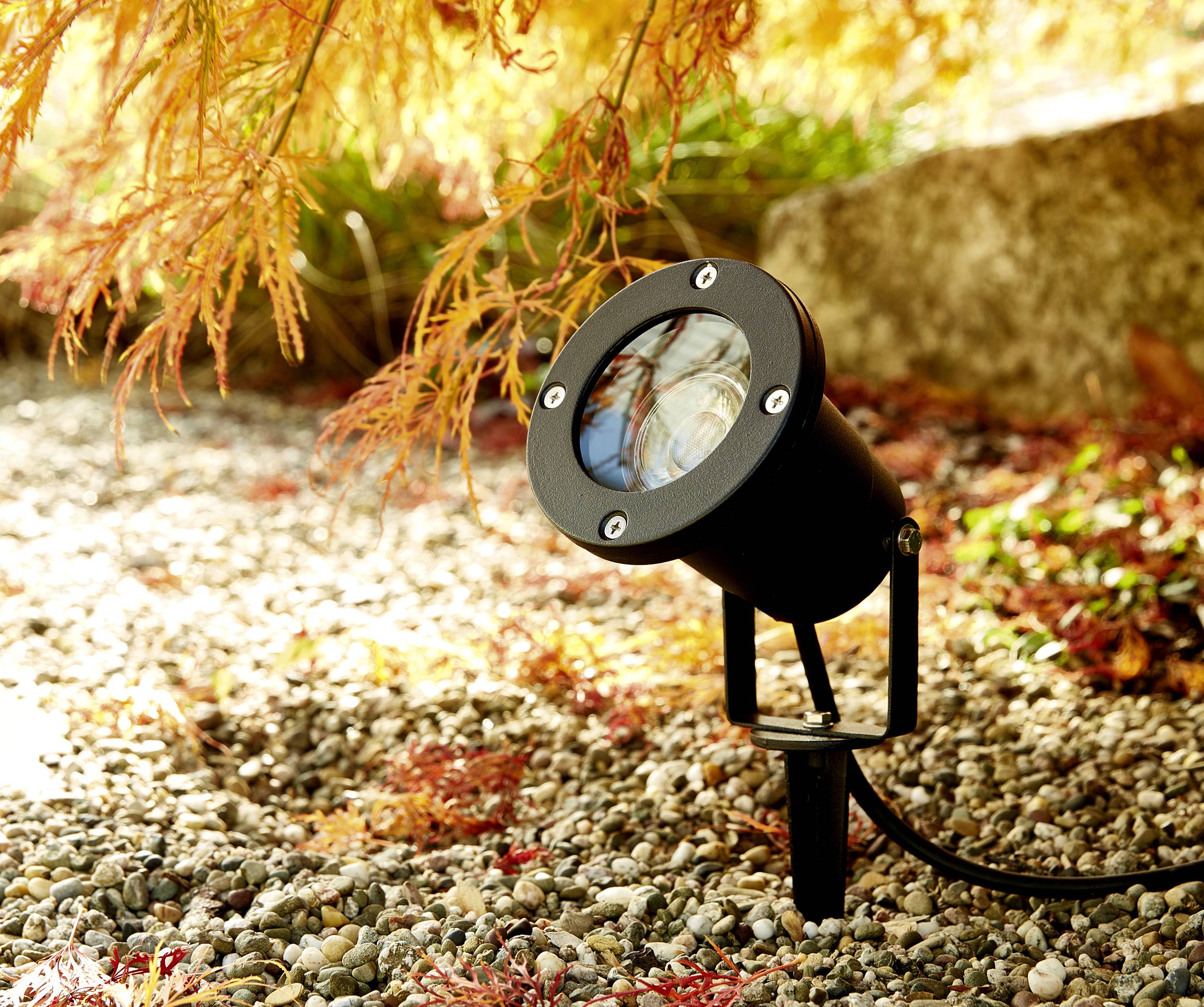 Heitronic 500608 DALIAN LED-Gartenstrahler LED GU10 3.5W Anthrazit