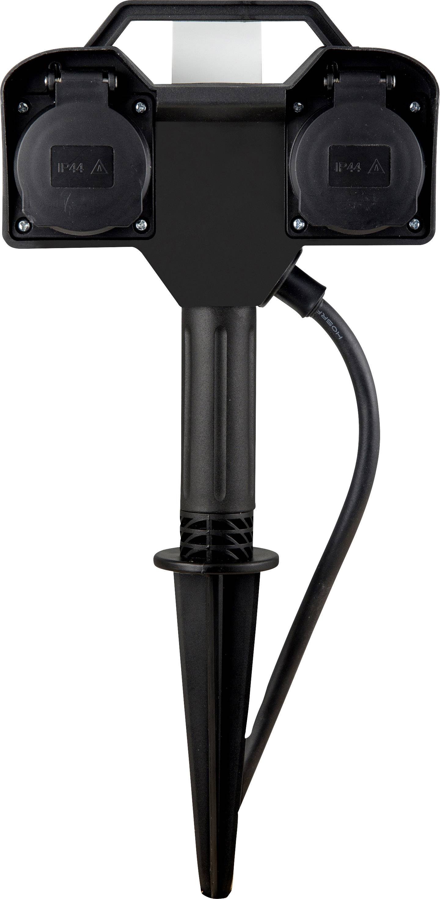 Heitronic 35469 Verteilerbox Schwarz mit Fernbedienung