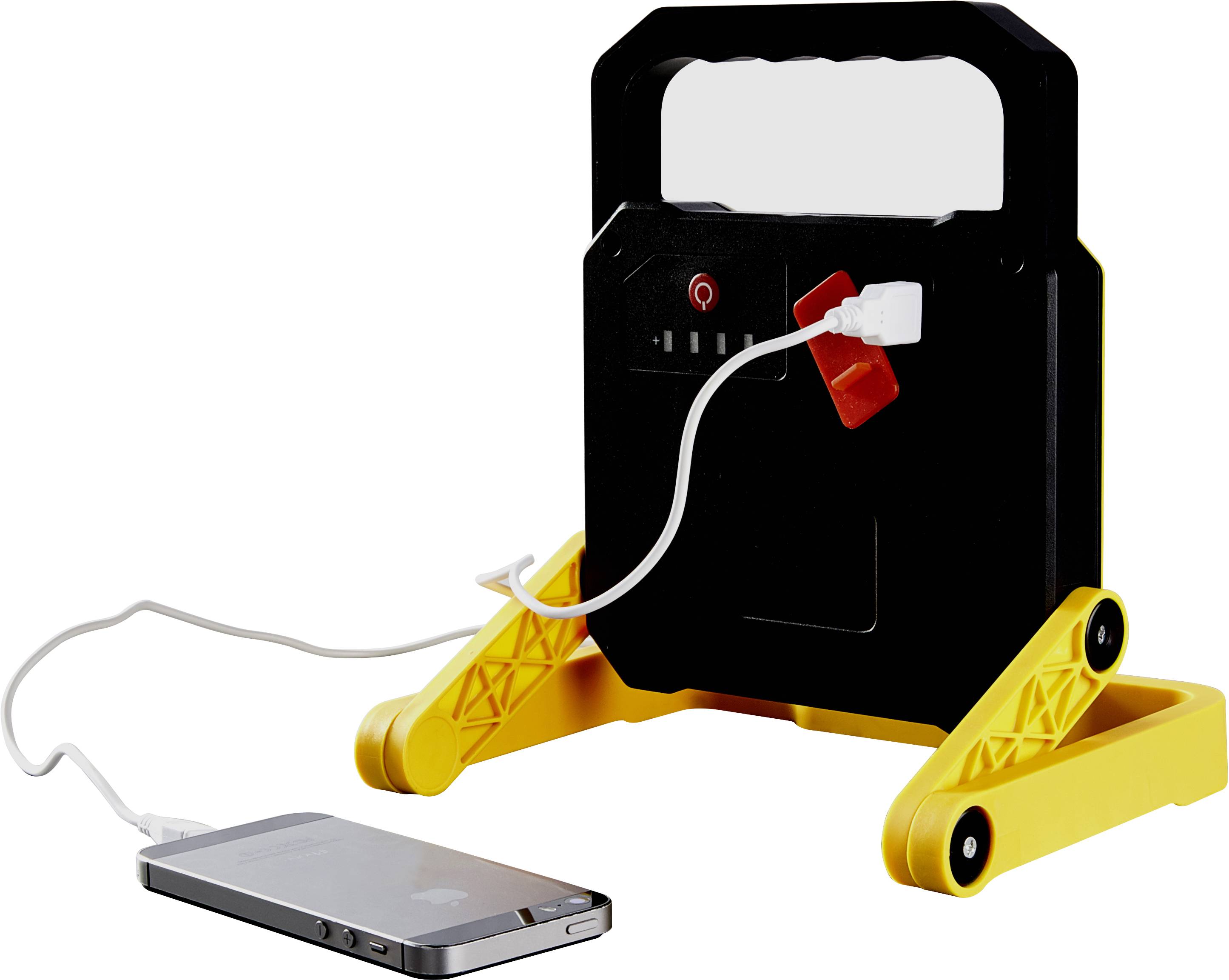 Heitronic Newport Akku Fluter LED-Baustrahler 10 W 800 lm Neutralweiß 500587