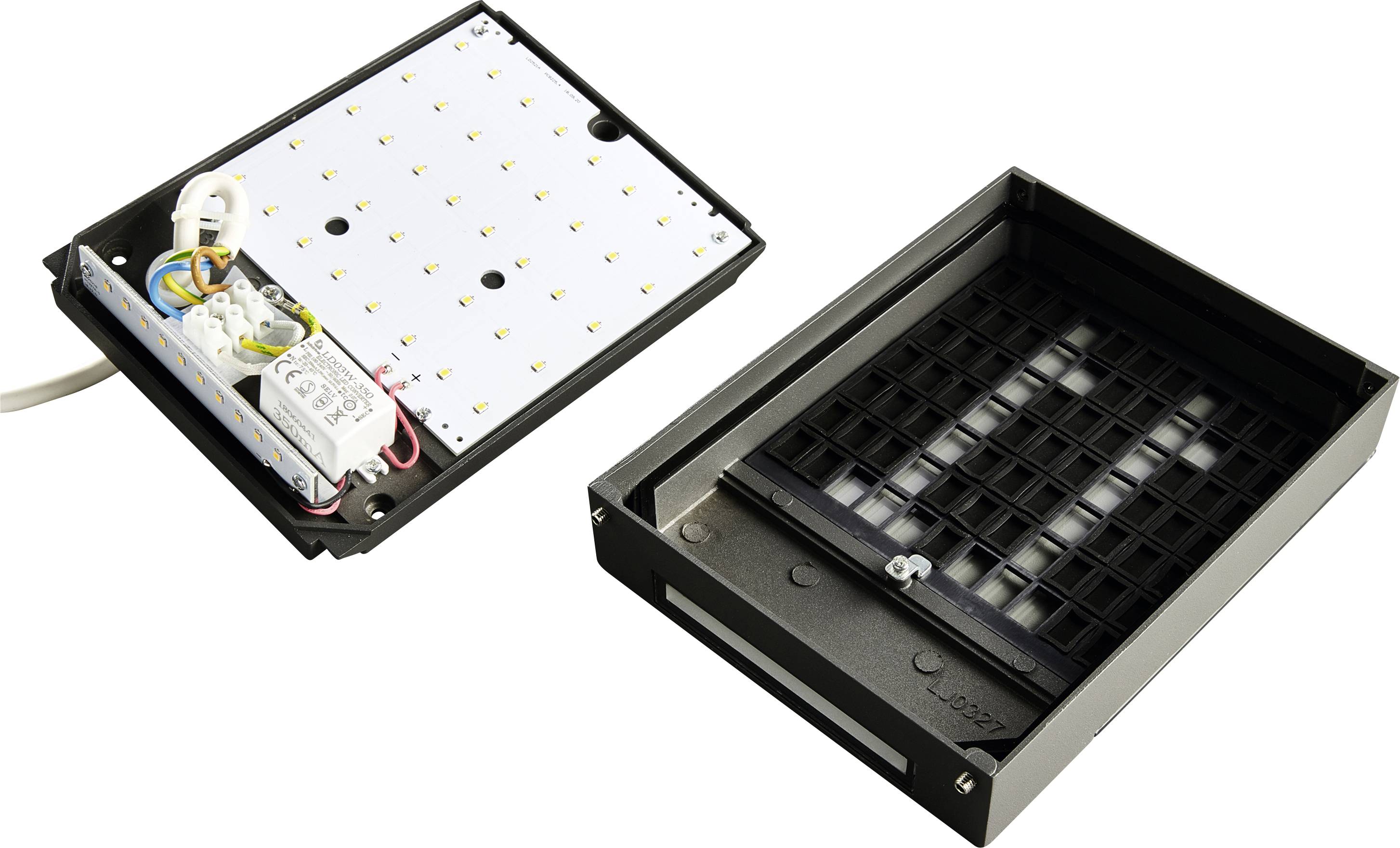 Heitronic PAVIA 500597 LED-Außenwandleuchte 4.5W Schwarz