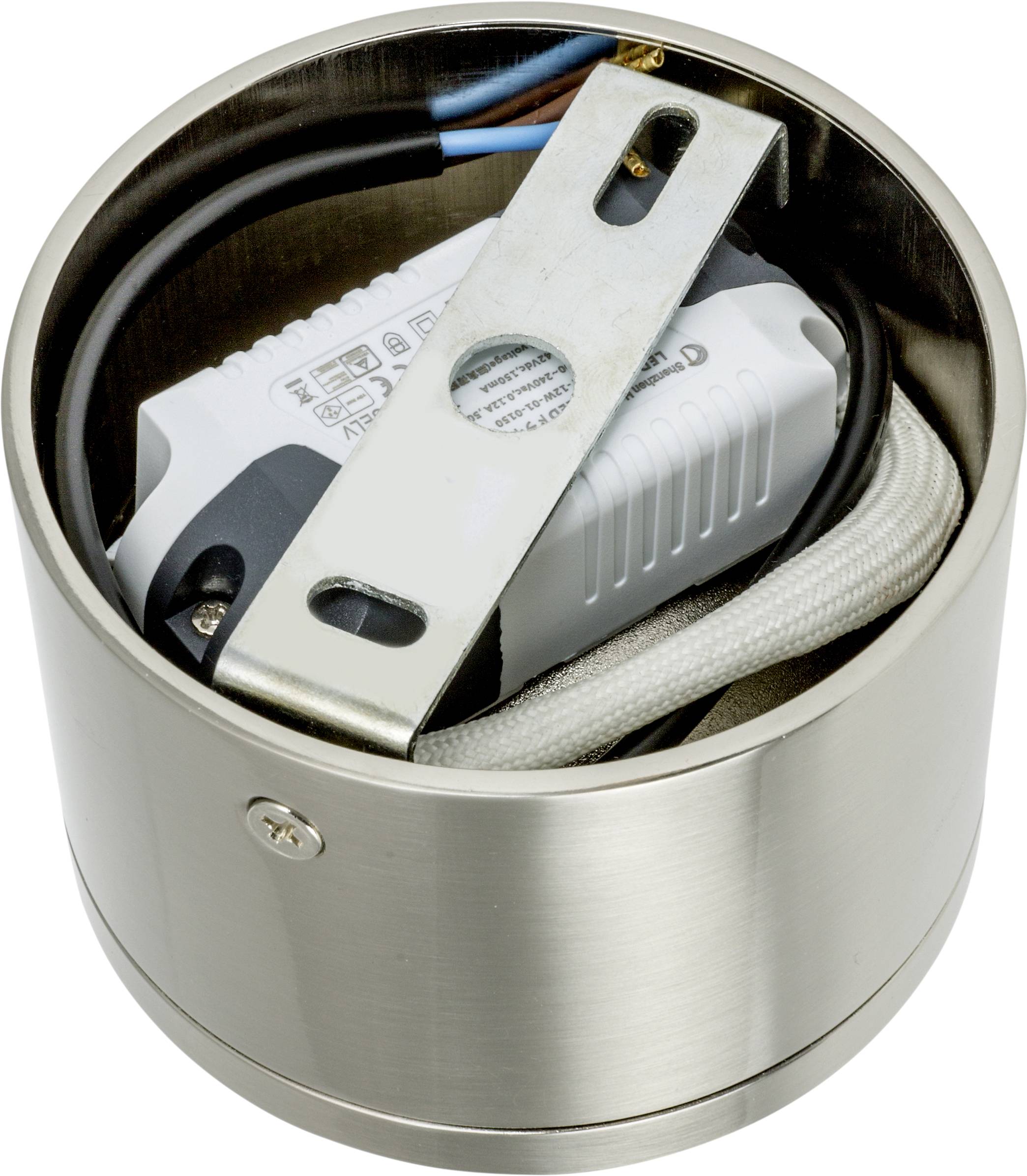 Heitronic 23137 LED-Aufbauleuchte LED LED fest eingebaut 7 W Edelstahl