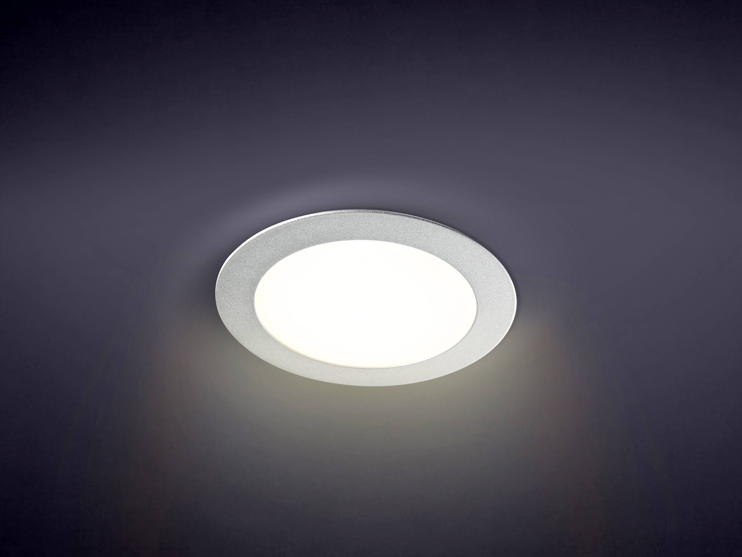 Heitronic 500159 LYON LED-Einbaupanel LED LED fest eingebaut 13W Silber