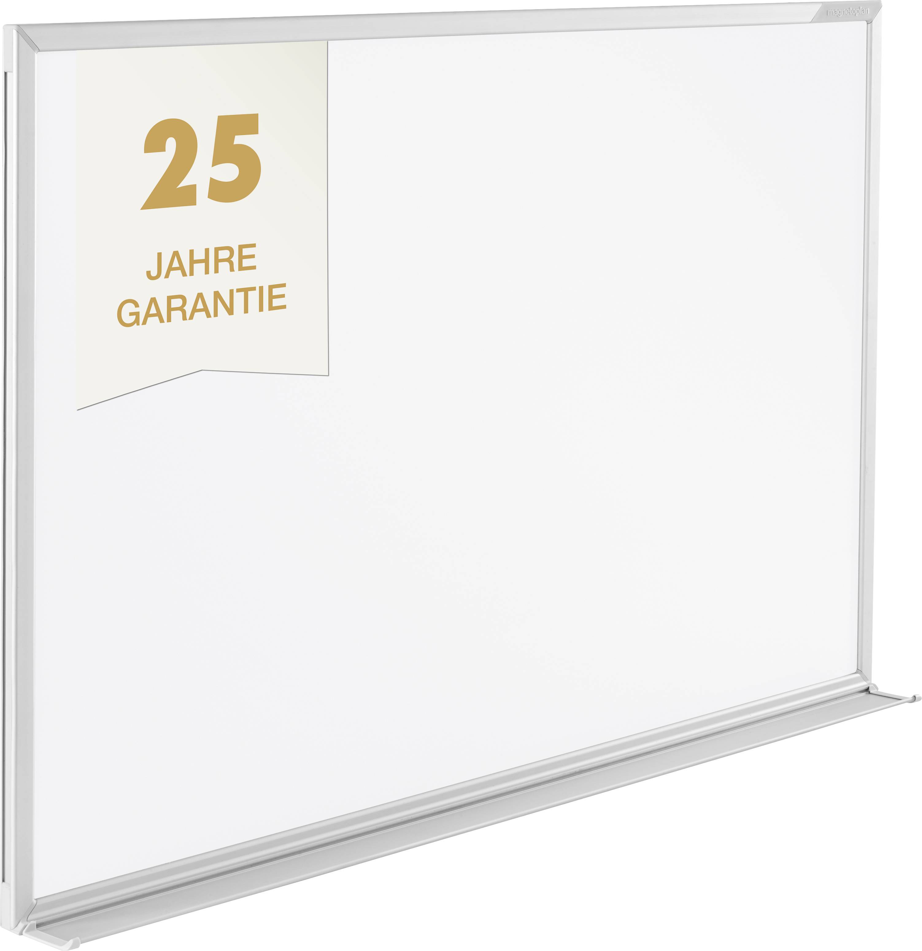 magnetoplan Whiteboard 12411CC (B x H) 3000 mm x 1200 mm Weiß emailliert Inkl. Ablageschale
