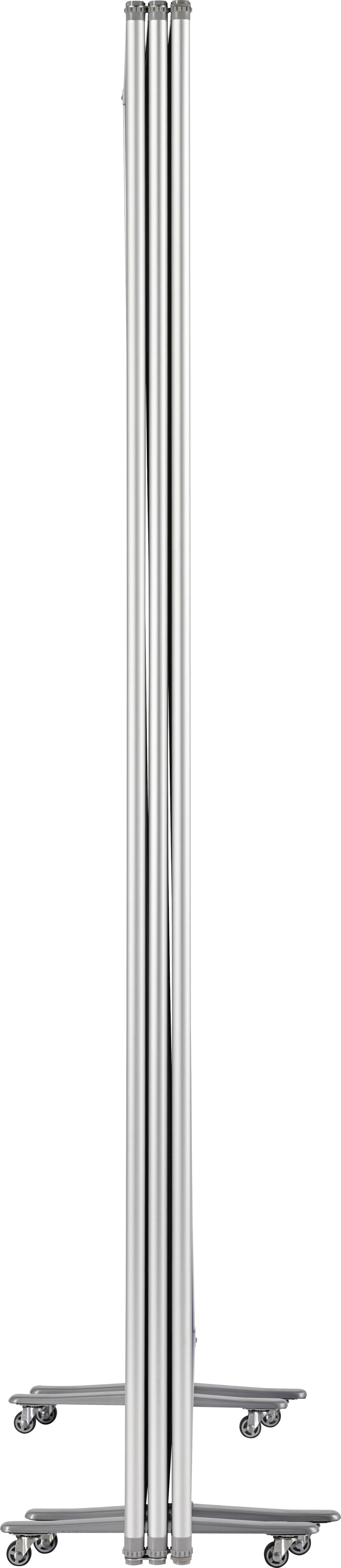 Magnetoplan Präsentationswand Filz Royalblau beidseitig verwendbar, Pinntafel, zusammenklappbar, Inkl. Rollen 1112003