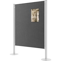 Magnetoplan Präsentationswand Filz Grau beidseitig verwendbar, Pinntafel 1101004 Magnetoplan Präsentationswand Filz Grau beidseitig verwendbar, Pinntafel 1101004