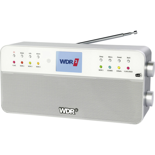 Dual WDR Küchenradio DAB+, UKW Bluetooth®, AUX Weiß