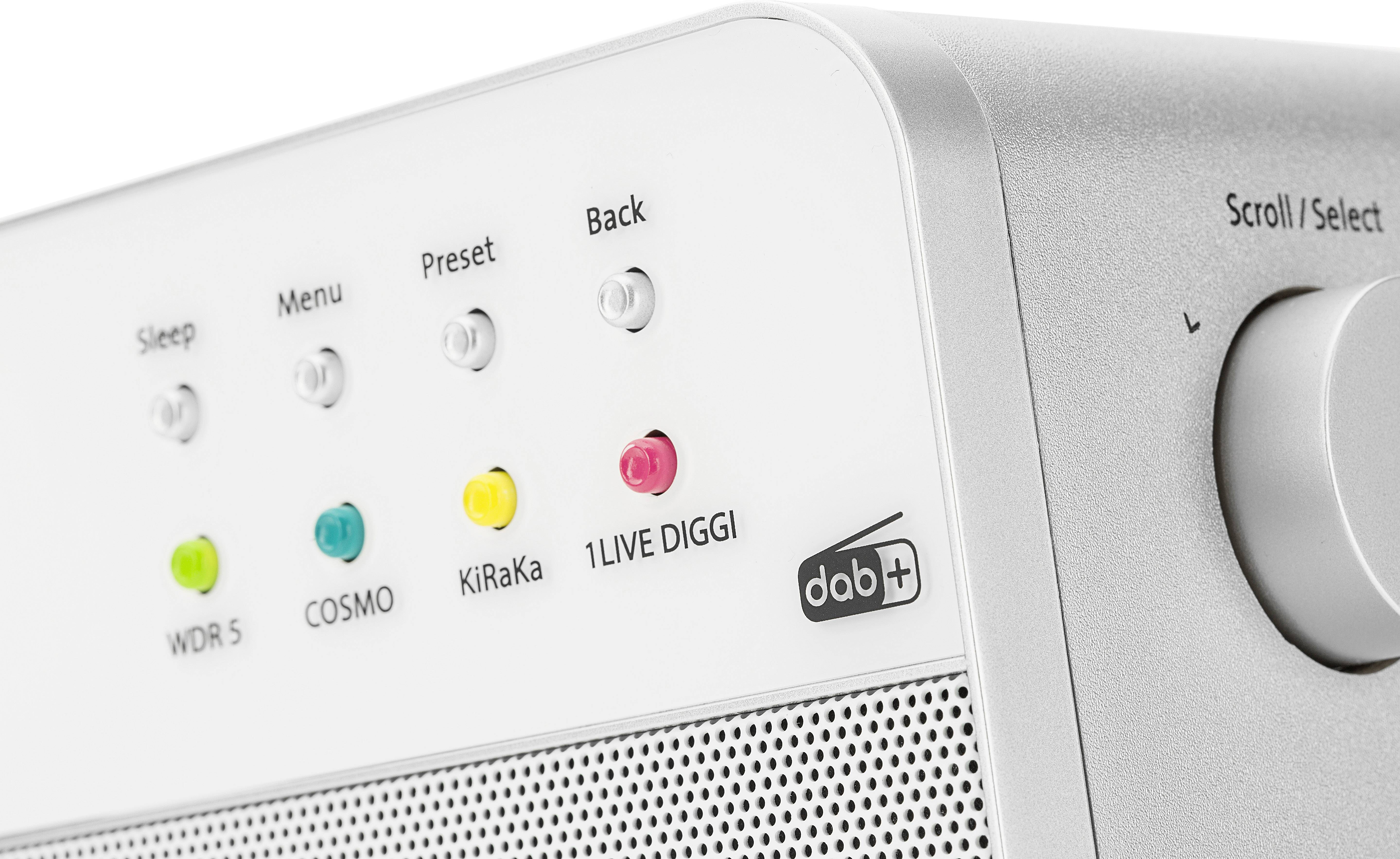 Dual WDR Küchenradio DAB+, UKW Bluetooth®, AUX Weiß