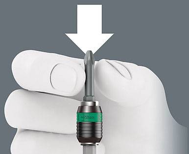 Wera 05023404001 05023404001 416 R Quergriff-Bits-Handhalter mit Rapidaptor Schnellwechselfutter, 1/4" x 45 mm 45 mm