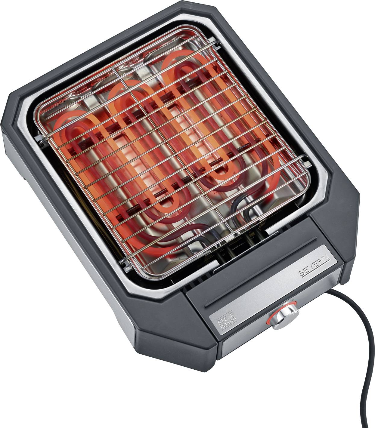 Severin PG 8545 Steak Grill kabelgebunden Schwarz, Silber