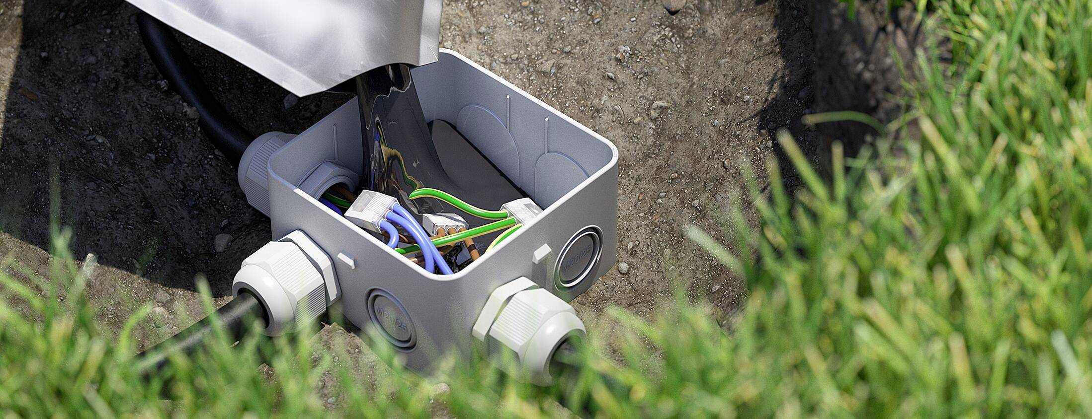 Kaiser Elektro 2521 IP68BOX Outdoor Installations-Set Gießharz Kabel-Ø-Bereich: 11 - 17 mm Inhalt: 1 St.