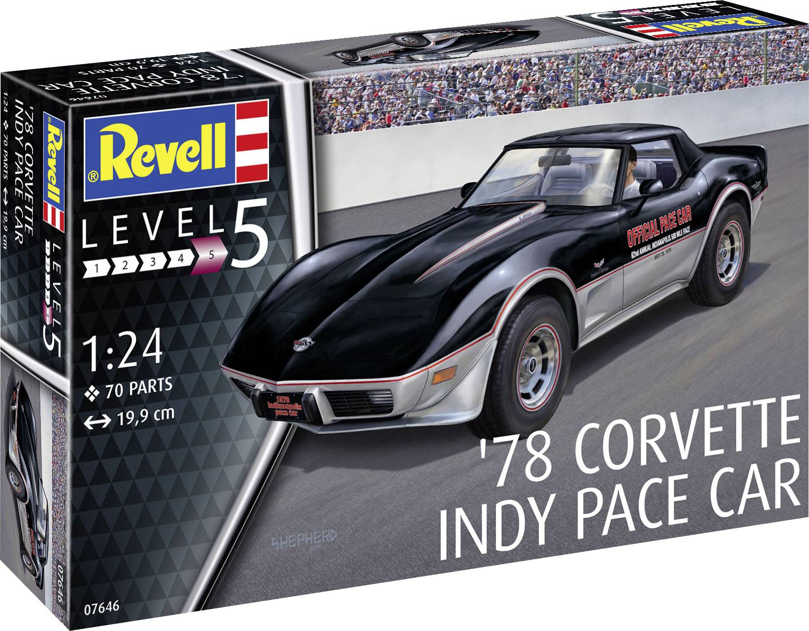 Revell 07646 '78 Corvette Indy Pace Car Automodell Bausatz 1:24