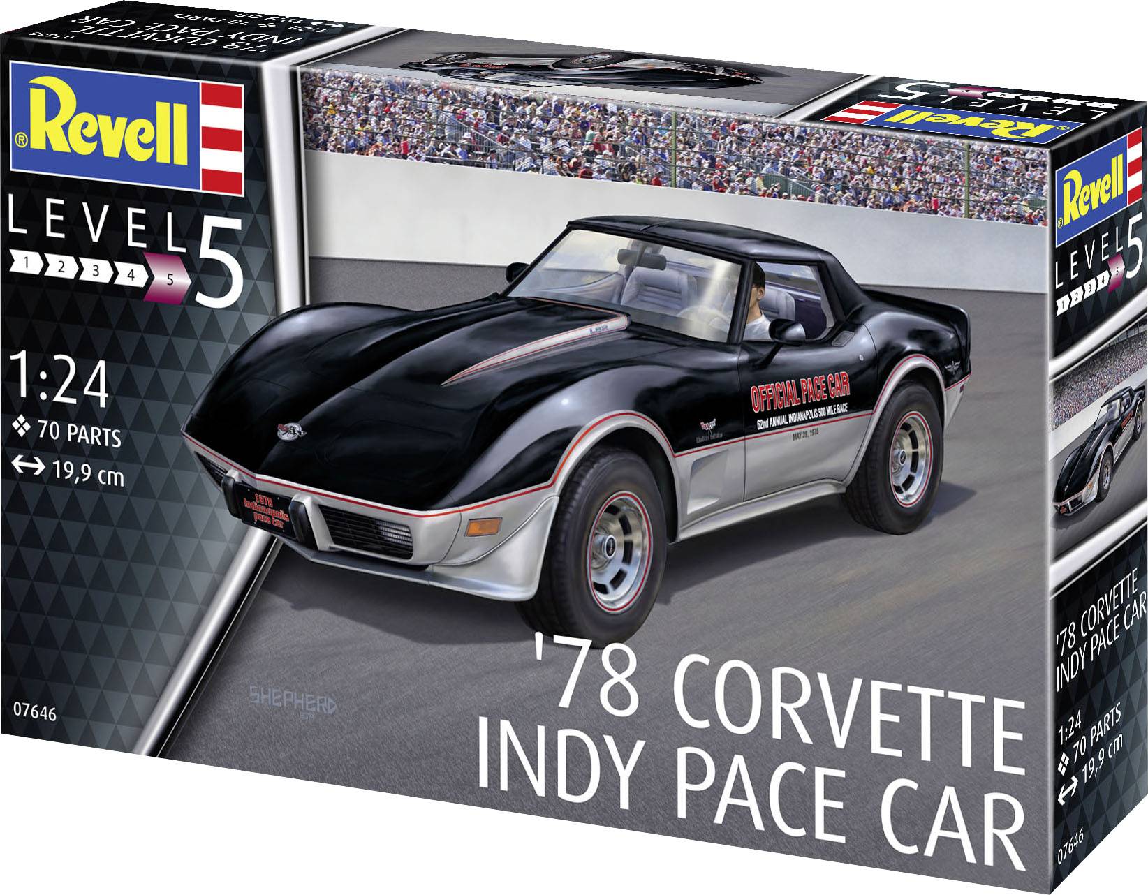 Revell 07646 '78 Corvette Indy Pace Car Automodell Bausatz 1:24