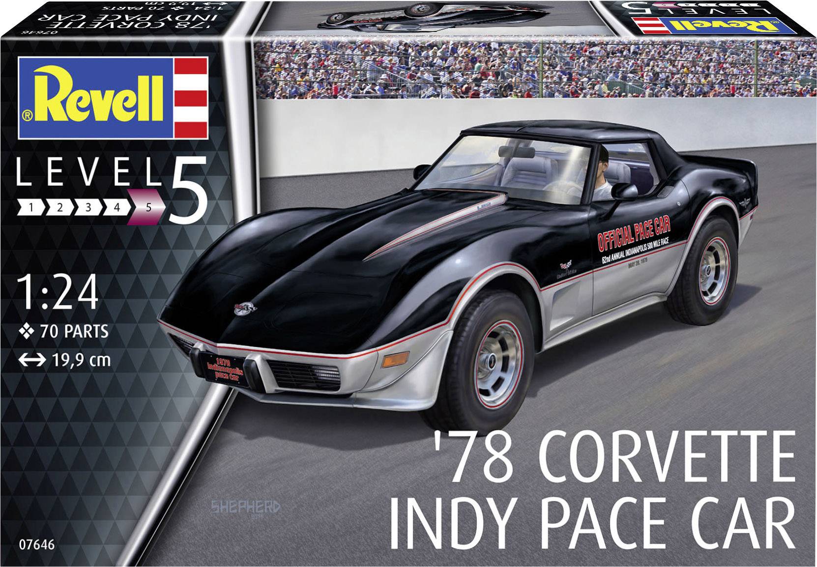 Revell 07646 '78 Corvette Indy Pace Car Automodell Bausatz 1:24