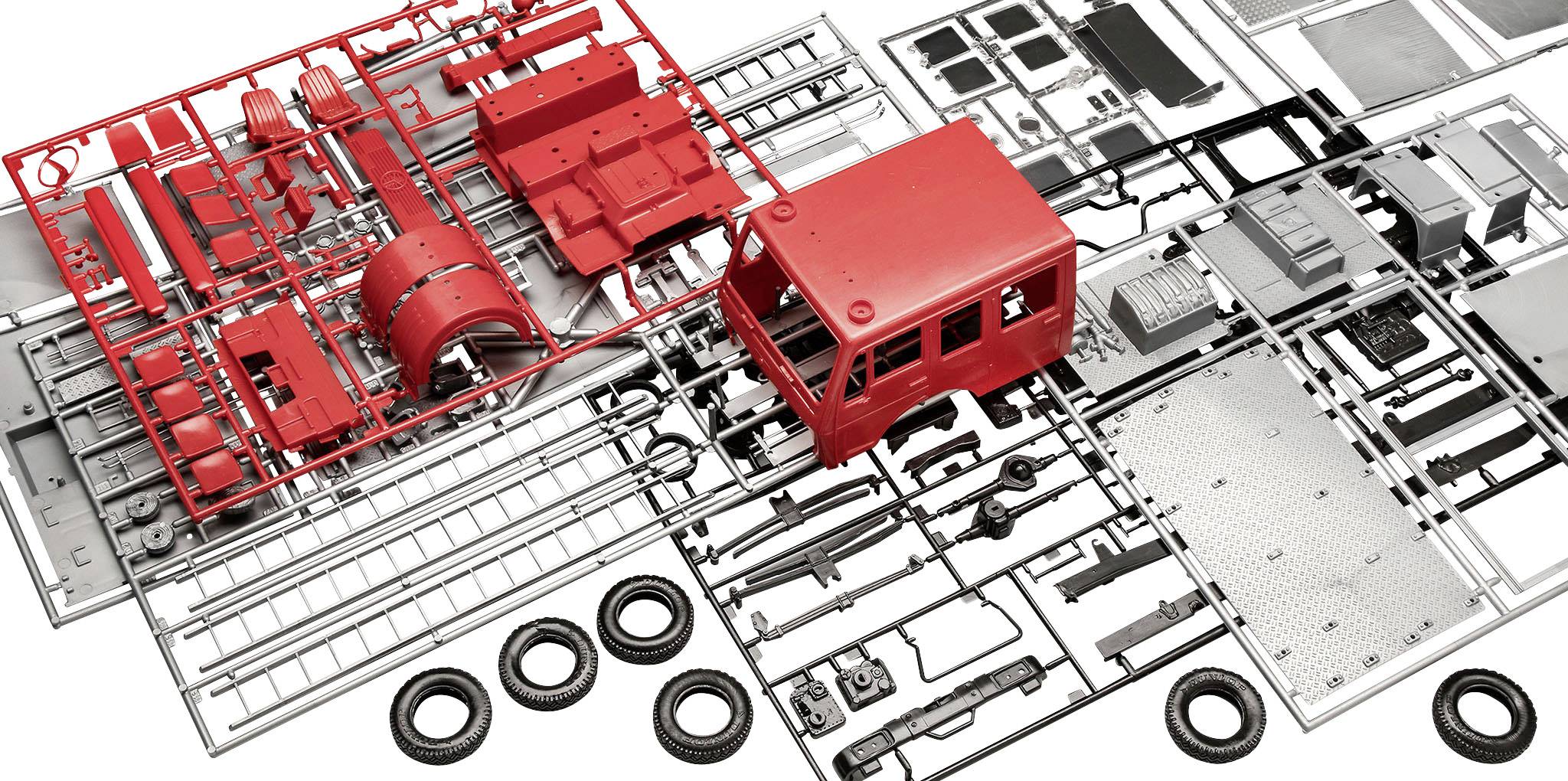 Revell 07655 Mercedes-Benz 1017 LF 16 Ltd.Edi Feuerwehrauto Bausatz 1:24