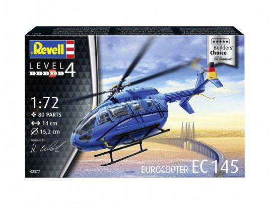 Revell 63877 EC 145 "Builders Choice" Helikopter Bausatz 1:72