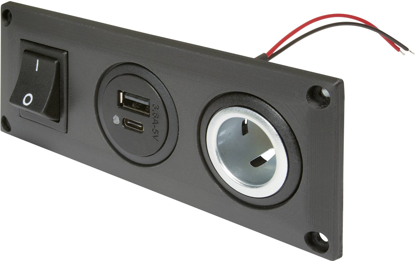 ProCar 67323000 USB – Enchufe Doble (12 VCC/24 VCC, 5 A