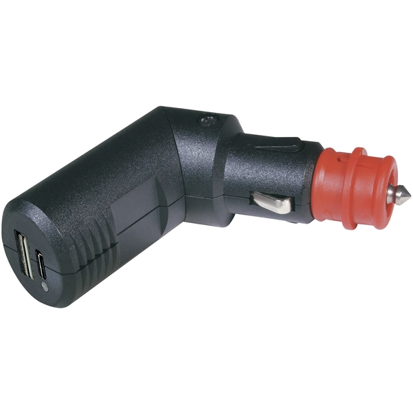 ProCar Winkelbarer Doppel USB-C®/A Ladestecker 12 V/5V Belastbarkeit Strom max.=3.6 A 12 V ProCar Winkelbarer Doppel USB-C®/A Ladestecker 12 V/5V Belastbarkeit Strom max.=3.6 A 12 V