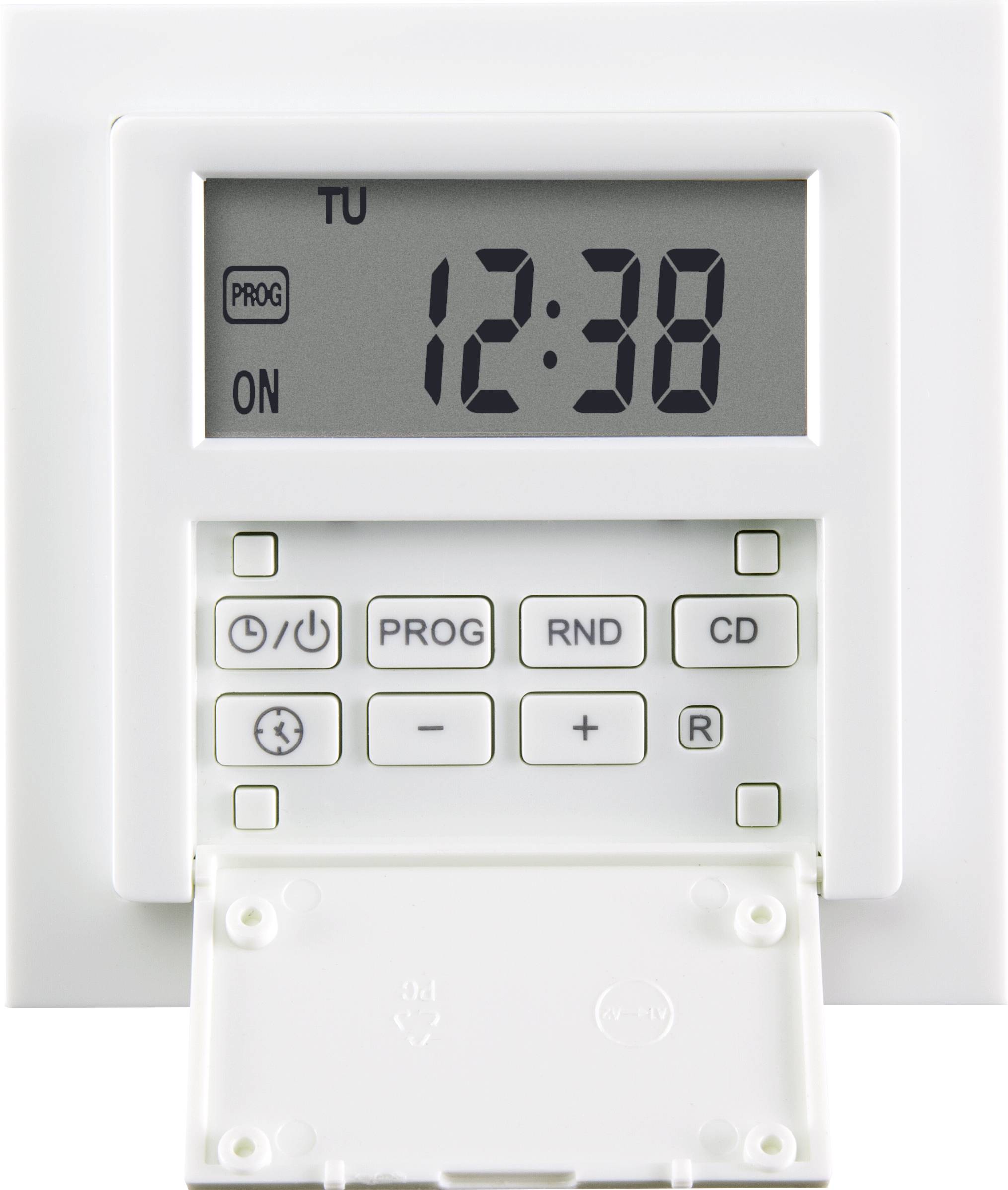 Sygonix SY-4504968 Unterputz-Timer digital Wochenprogramm 1800W Countdown-Funktion, inkl. Aufputzrahmen, START/STOPP-Funktion