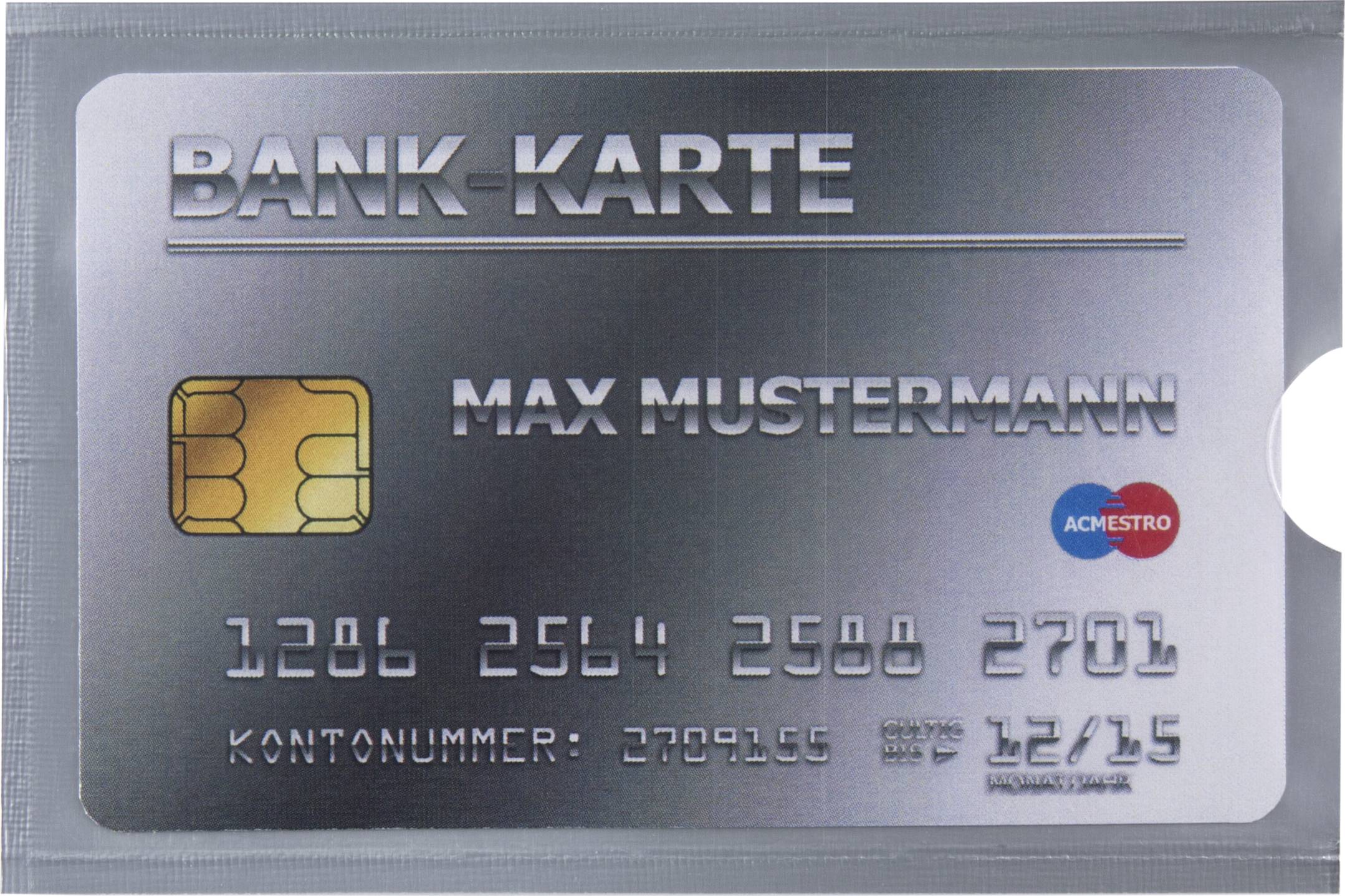 Renkforce RFID Ausweishülle, Schutzhülle RF-4504974 Transparent