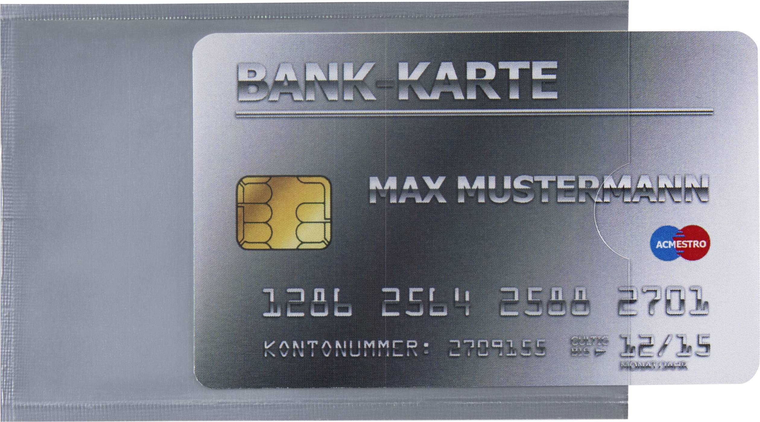 Renkforce RFID Ausweishülle, Schutzhülle RF-4504974 Transparent