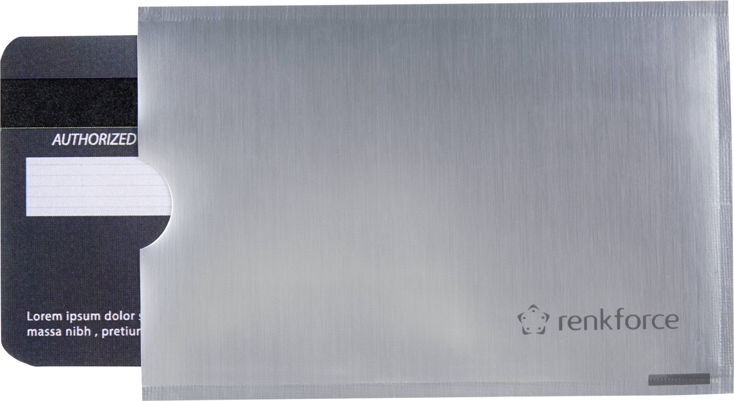 Renkforce RFID Ausweishülle, Schutzhülle RF-4504974 Transparent