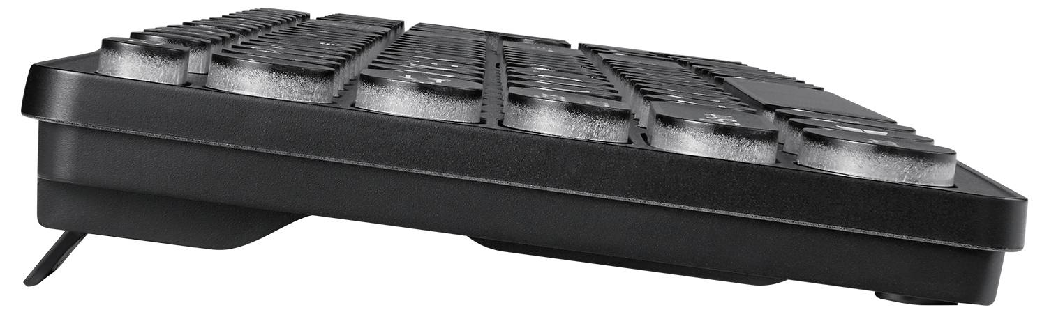 Perixx PERIBOARD-317 R DE B Kabelgebunden Tastatur Deutsch, QWERTZ Schwarz Beleuchtet