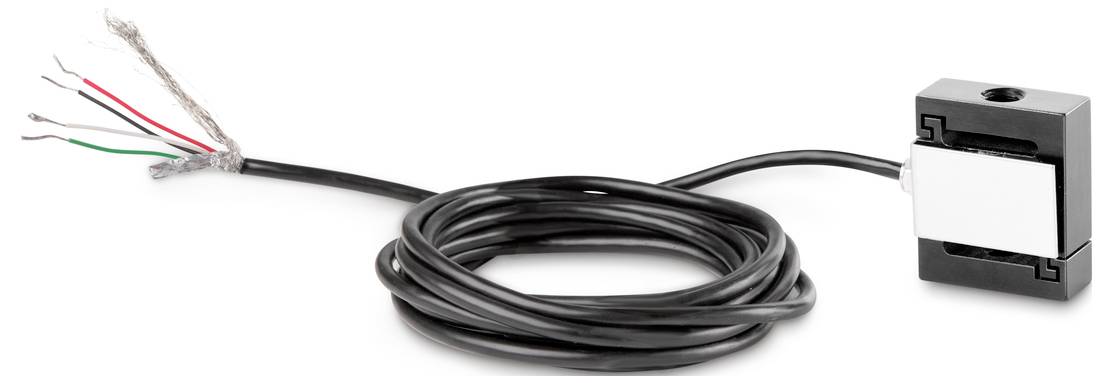 Ein kompakter elektrischer Sensor mit mehreren freiliegenden Kabeln. Ideal für präzise Messungen in elektronischen Schaltungen.