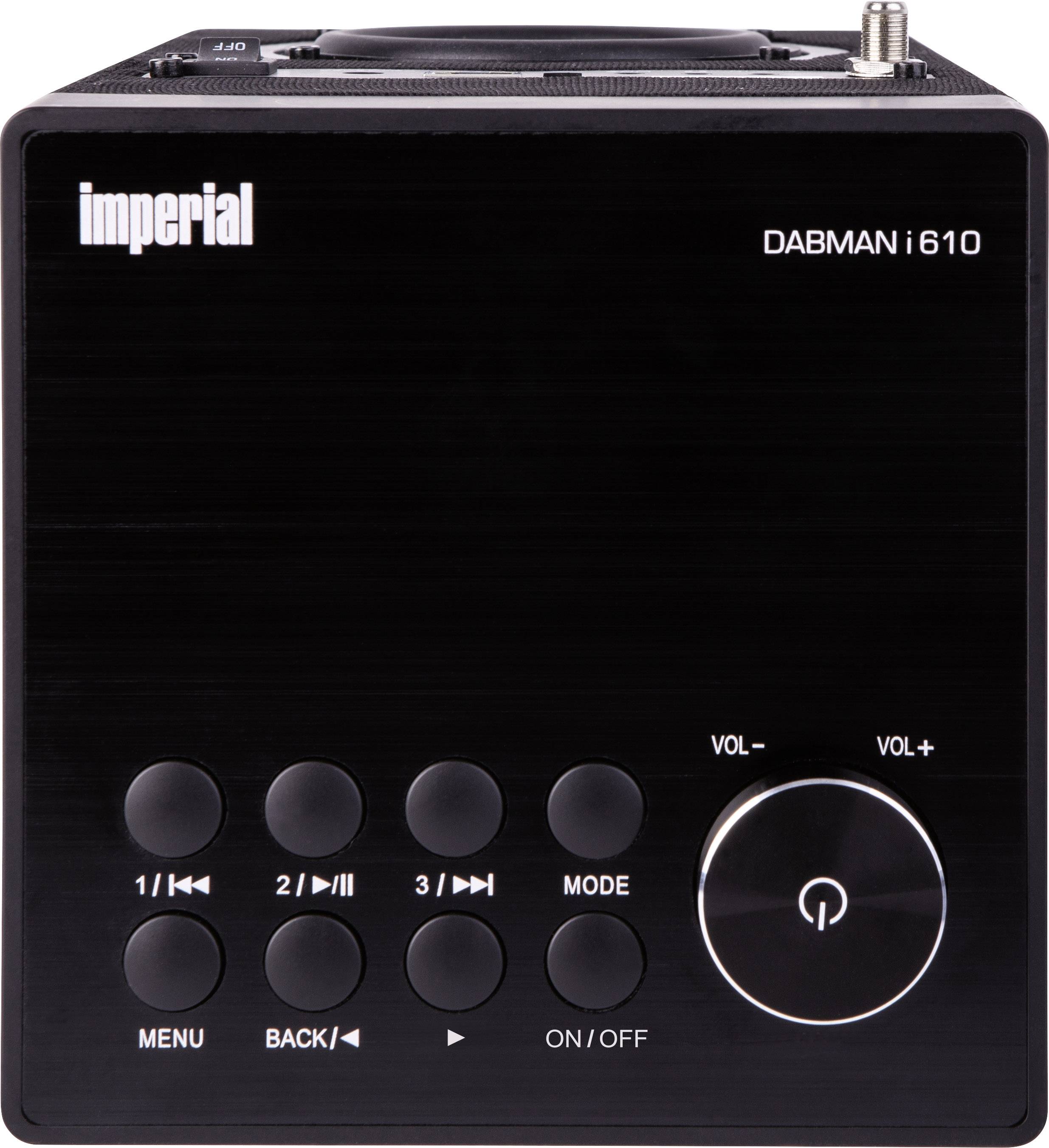 Imperial DABMAN i610schwarz Tischradio DAB+, DAB, Internet, UKW Bluetooth®, WLAN DLNA-fähig Schwarz